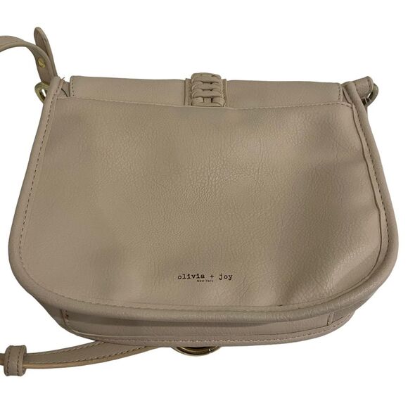 Olivia + Joy beige gold long crossbody handbag Purse - Faux Leather - boho - Picture 12 of 12